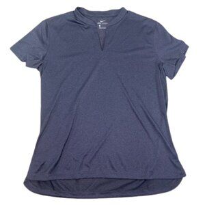 Nike Tech Knit Golf V-Neck Shirt Women’s Large Short Sleeve Dark Purple Active
